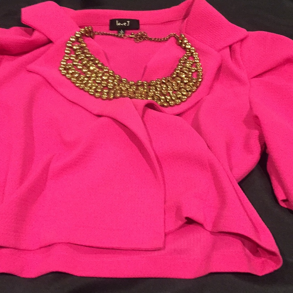 Hot Barbie pink business jacket